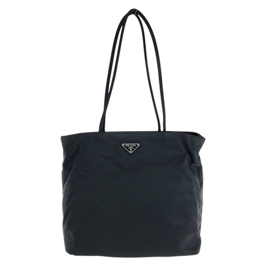 25171
PRADA プラダ テスート 三角ロゴプレート ブラック 黒 シルバー金具 ナイロン トートバッグ ショルダーバッグ レディース ABP35
