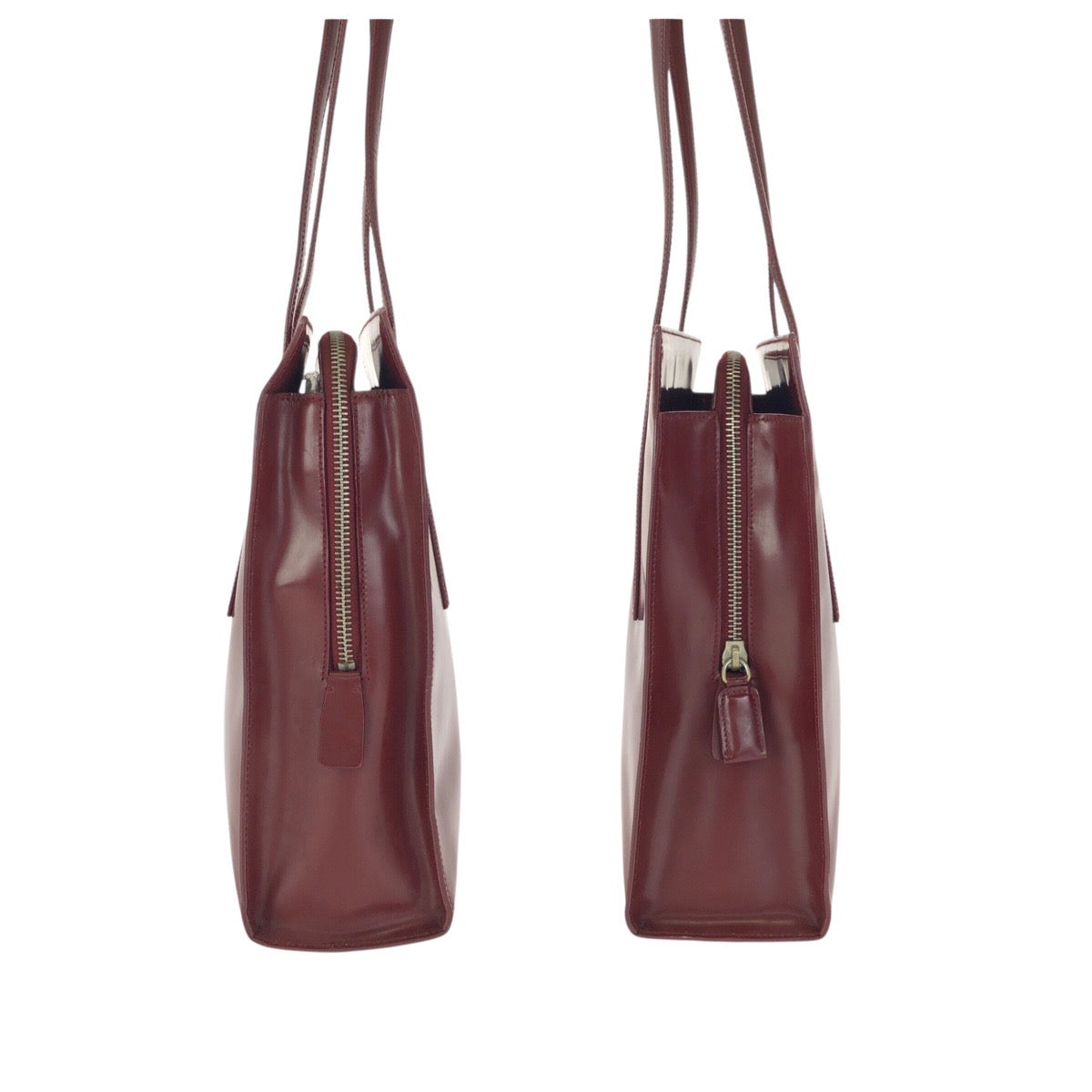 25174
PRADA プラダ スパッツォラート ワインレッド ボルドー パテントレザー ショルダーバッグ トートバッグ レディース AB42