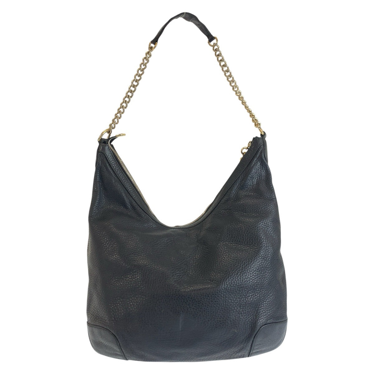 25178
GUCCI グッチ ソーホー ブラック 黒 ゴールド金具 レザー 326706 チェーンショルダーバッグ レディース AB35