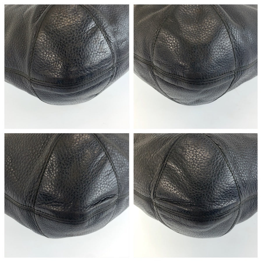25178
GUCCI グッチ ソーホー ブラック 黒 ゴールド金具 レザー 326706 チェーンショルダーバッグ レディース AB35