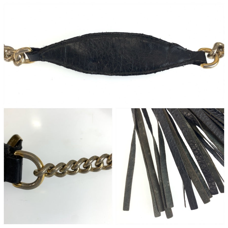 25178
GUCCI グッチ ソーホー ブラック 黒 ゴールド金具 レザー 326706 チェーンショルダーバッグ レディース AB35