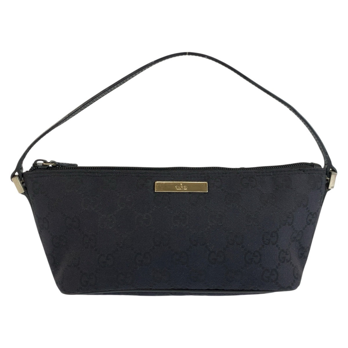 25182
GUCCI グッチ ブラック 黒 シルバー金具 039 1103 ハンドバッグ アクセサリーポーチ レディース A38