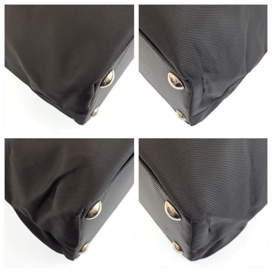 25185
GUCCI グッチ ブラック 黒 シルバー金具 ナイロン 019 0283 トートバッグ ショルダーバッグ 2way メンズ ABP35