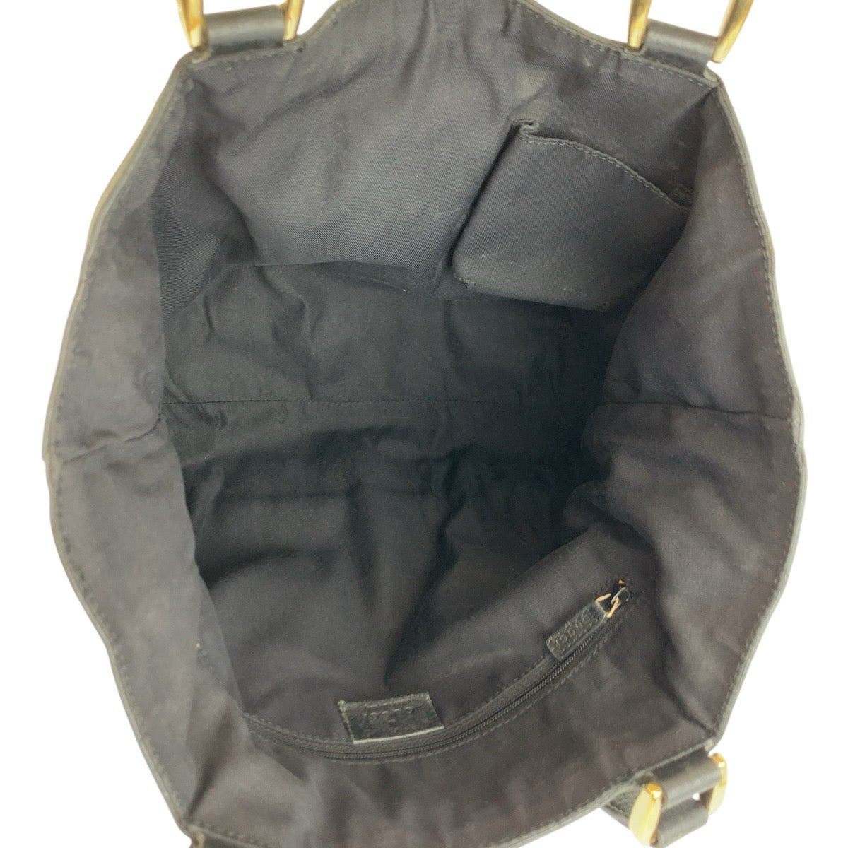 25186
GUCCI グッチ アビー ブラック 黒 ゴールド金具 GGキャンバス / レザー 130739 トートバッグ ハンドバッグ レディース AB28