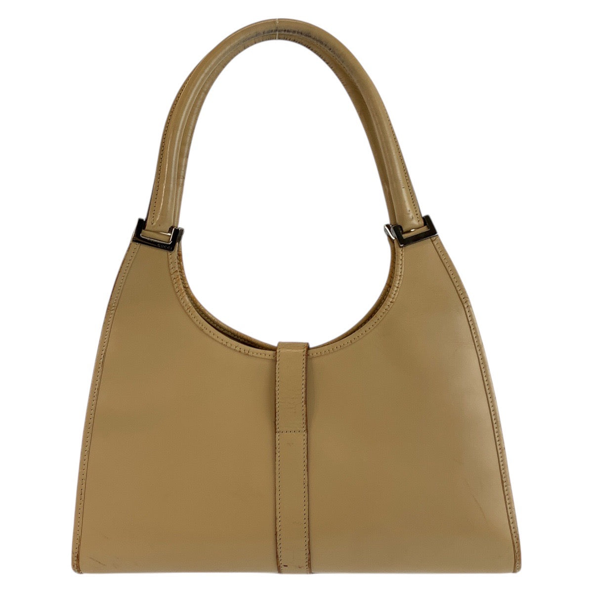 25188
GUCCI グッチ ジャッキー ベージュ レザー 002 1067 ハンドバッグ ショルダーバッグ レディース AB28