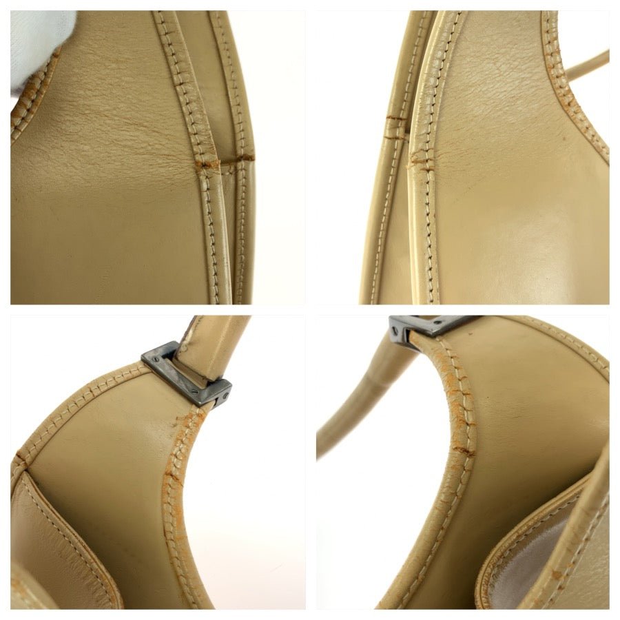 25188
GUCCI グッチ ジャッキー ベージュ レザー 002 1067 ハンドバッグ ショルダーバッグ レディース AB28
