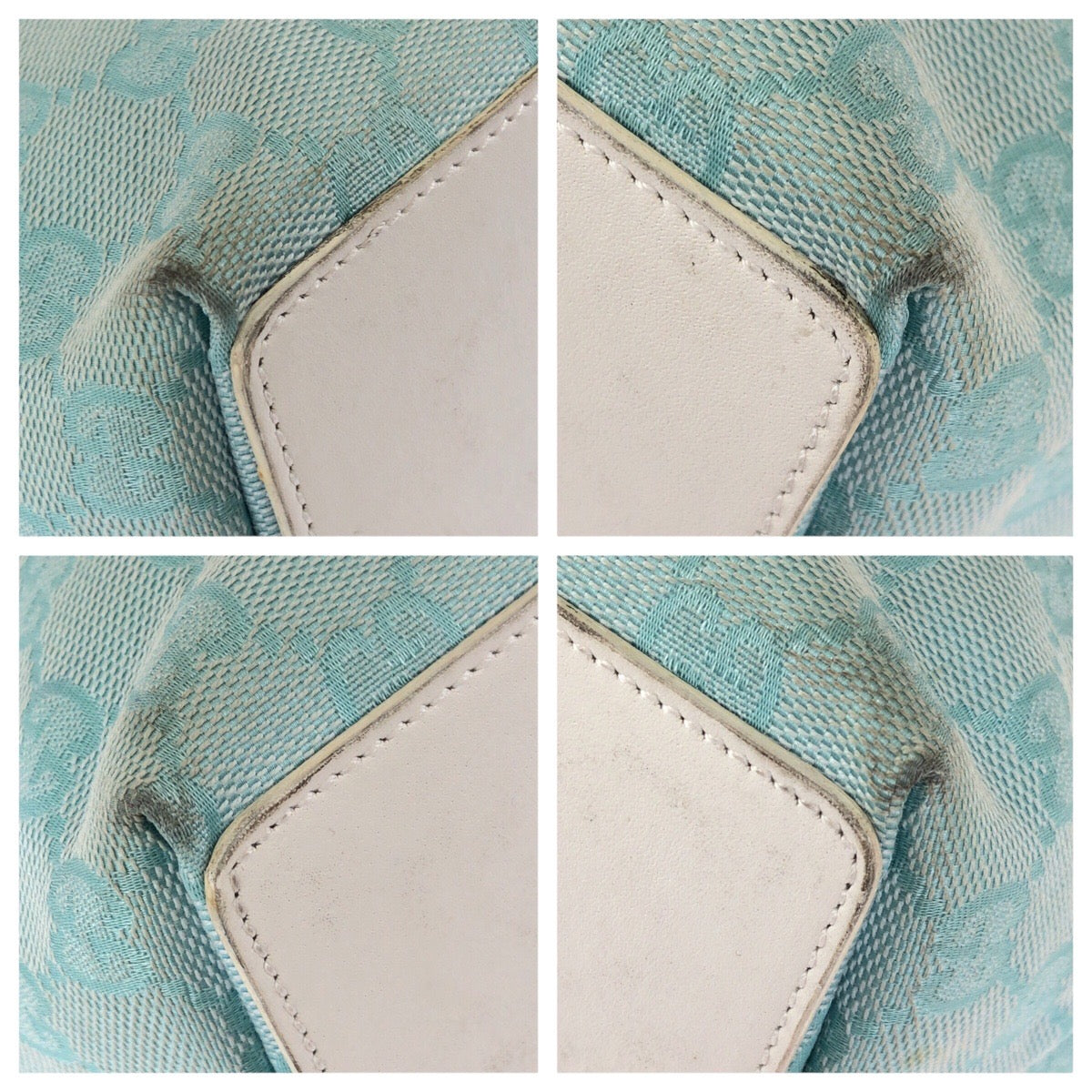 25189
GUCCI グッチ ライトブルー ホワイト ゴールド金具 GGキャンバス / レザー 002 1099 トートバッグ ショルダーバッグ レディース ABP35