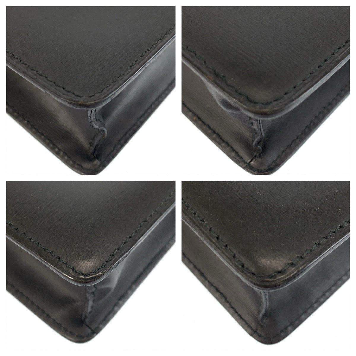 25192
CARTIER カルティエ パシャ ブラック 黒 シルバー金具 レザー クラッチバッグ セカンドバッグ メンズ ABP20
