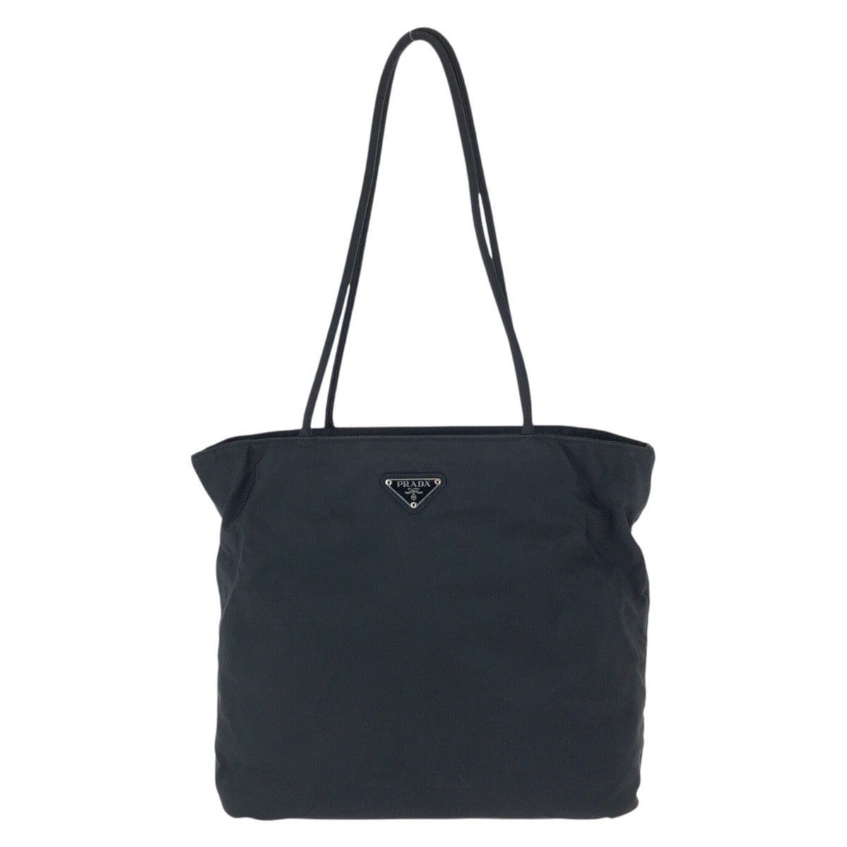 25196
PRADA プラダ テスート 三角ロゴプレート ブラック 黒 シルバー金具 ナイロン ショルダーバッグ トートバッグ レディース ABP35