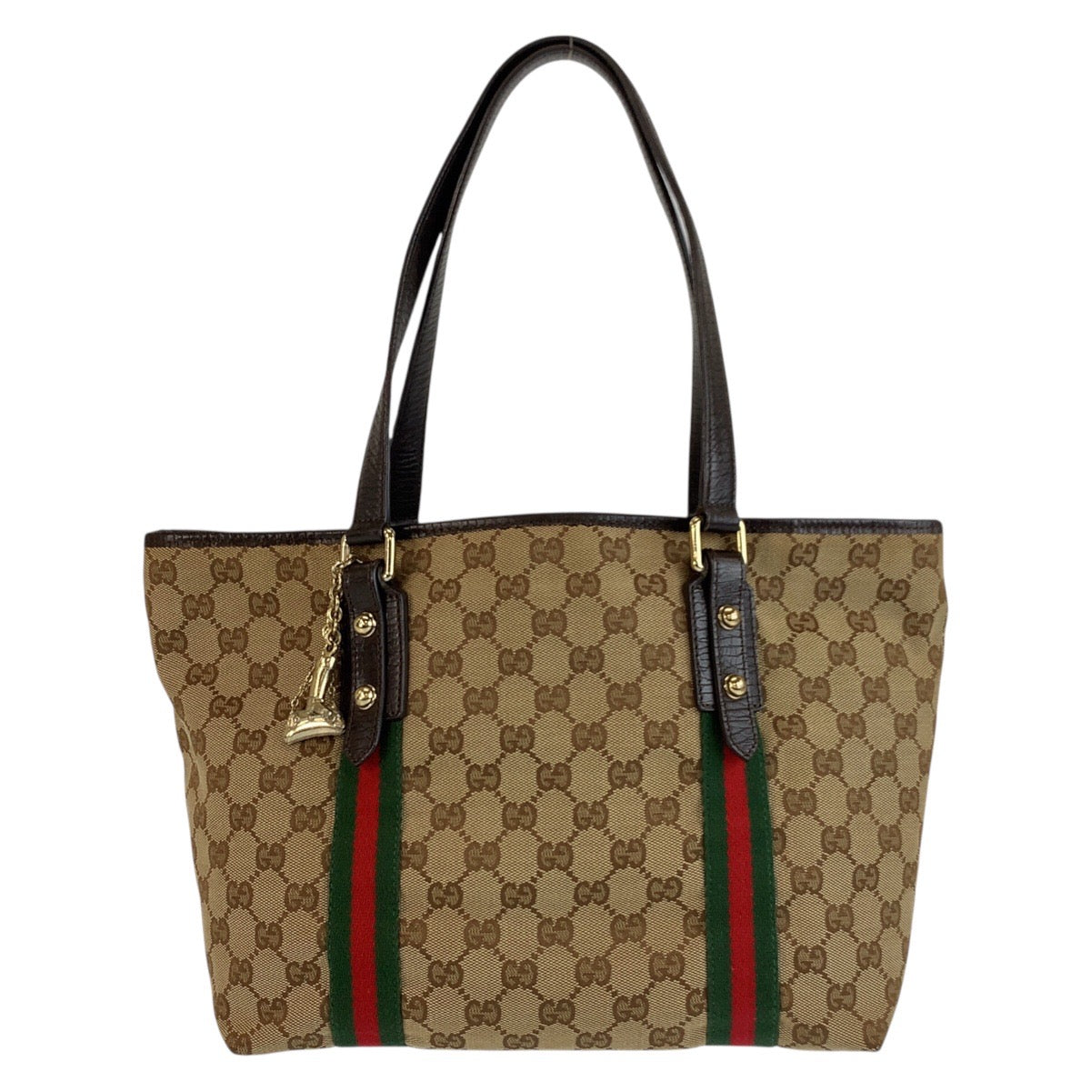 25198
GUCCI グッチ シェリーライン ベージュ ブラウン ゴールド金具 GGキャンバス / レザー 137396 トートバッグ ショルダーバッグ レディース ABP44