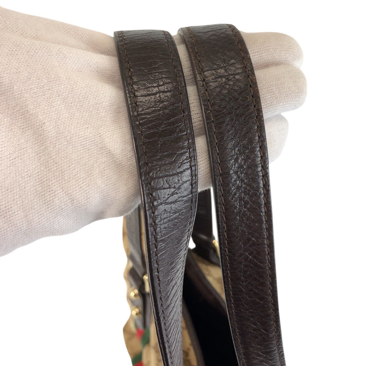 25198
GUCCI グッチ シェリーライン ベージュ ブラウン ゴールド金具 GGキャンバス / レザー 137396 トートバッグ ショルダーバッグ レディース ABP44