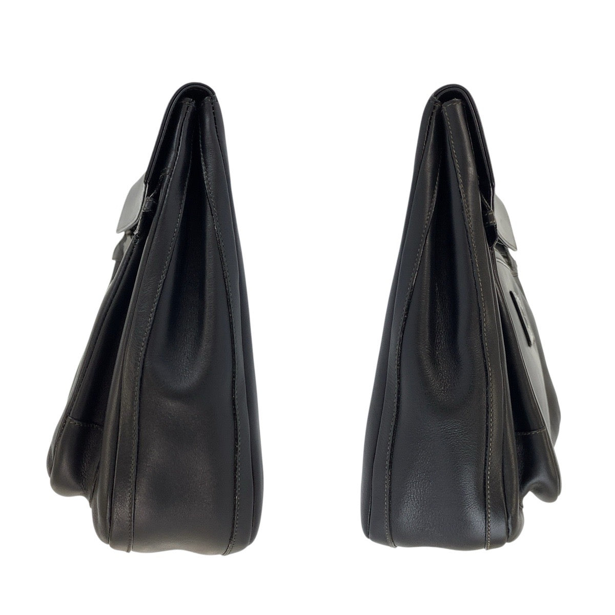 25199
GUCCI グッチ インターロッキング ブラック 黒 ガンメタ金具 レザー 004 406 0086 クラッチバッグ セカンドバッグ メンズ ABP20