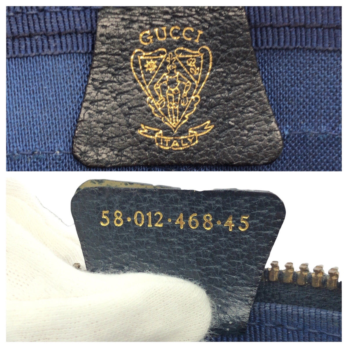 25200
GUCCI グッチ ヴィンテージ オールドグッチ ネイビー ゴールド金具 GGスプリームキャンバス / レザー 58 012 468 45 ボストンバッグ トラベルバッグ レディース AB35