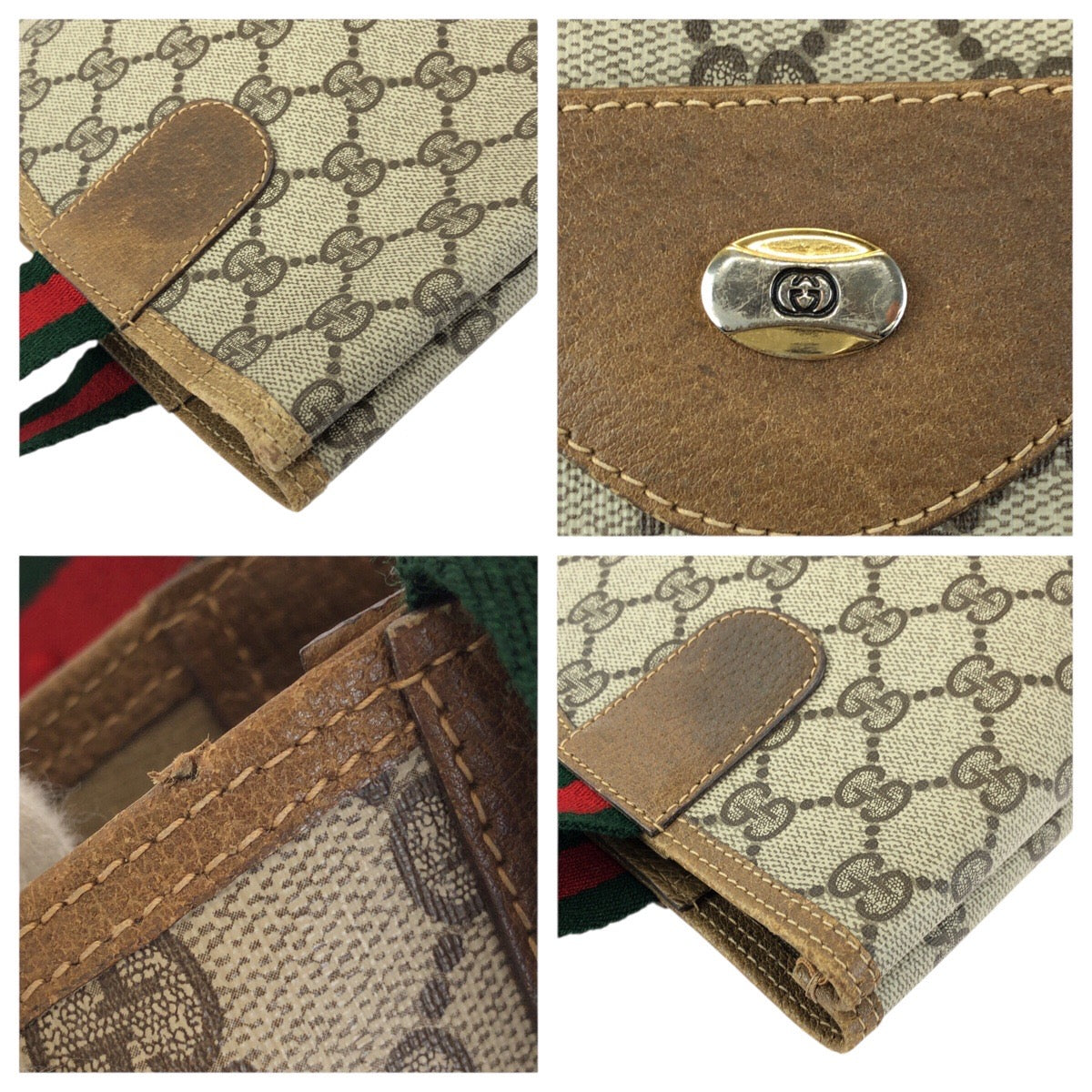 25201
GUCCI グッチ ヴィンテージ オールドグッチ シェリーライン ベージュ ブラウン GGスプリームキャンバス 39 02 003 トートバッグ ショルダーバッグ レディース ABP28