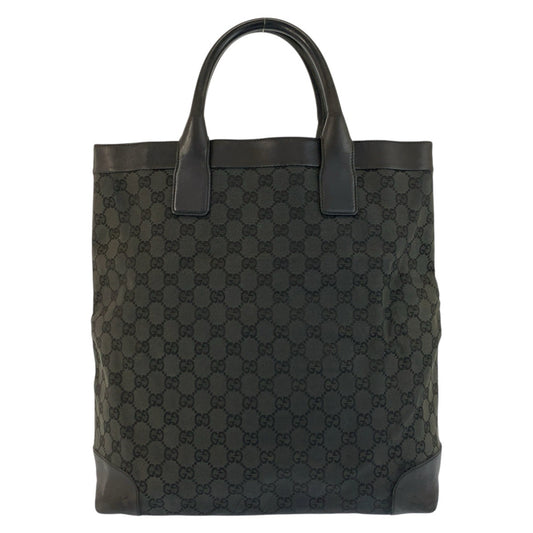 25210
GUCCI グッチ ブラック 黒 GGキャンバス / レザー 002 1121 トートバッグ ハンドバッグ レディース AB28