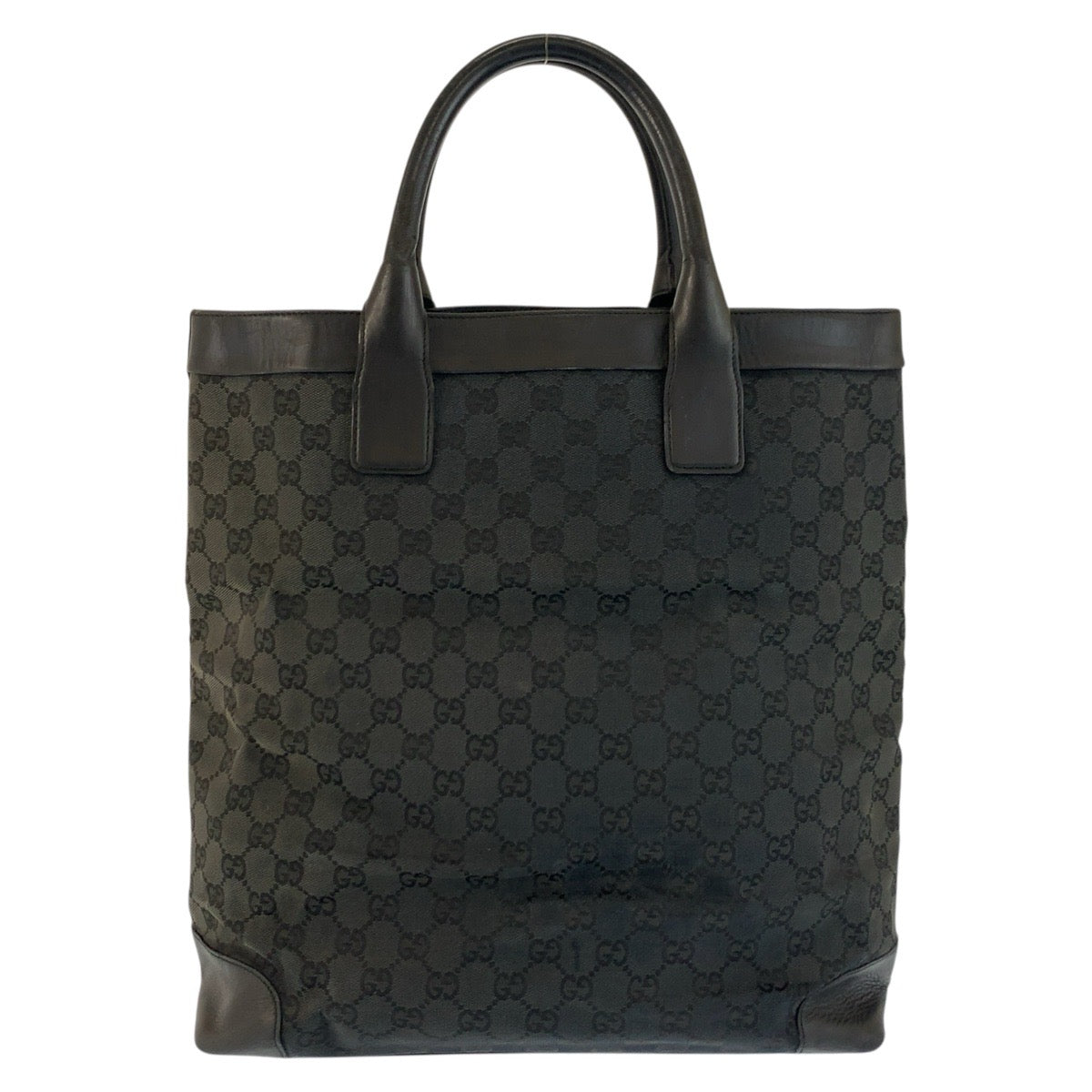 25210
GUCCI グッチ ブラック 黒 GGキャンバス / レザー 002 1121 トートバッグ ハンドバッグ レディース AB28