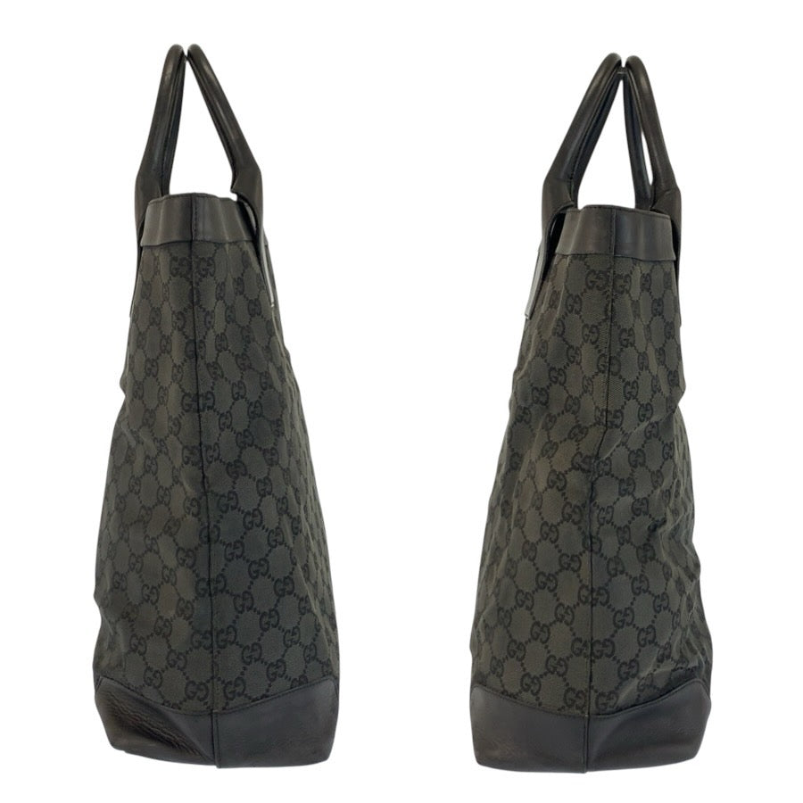25210
GUCCI グッチ ブラック 黒 GGキャンバス / レザー 002 1121 トートバッグ ハンドバッグ レディース AB28