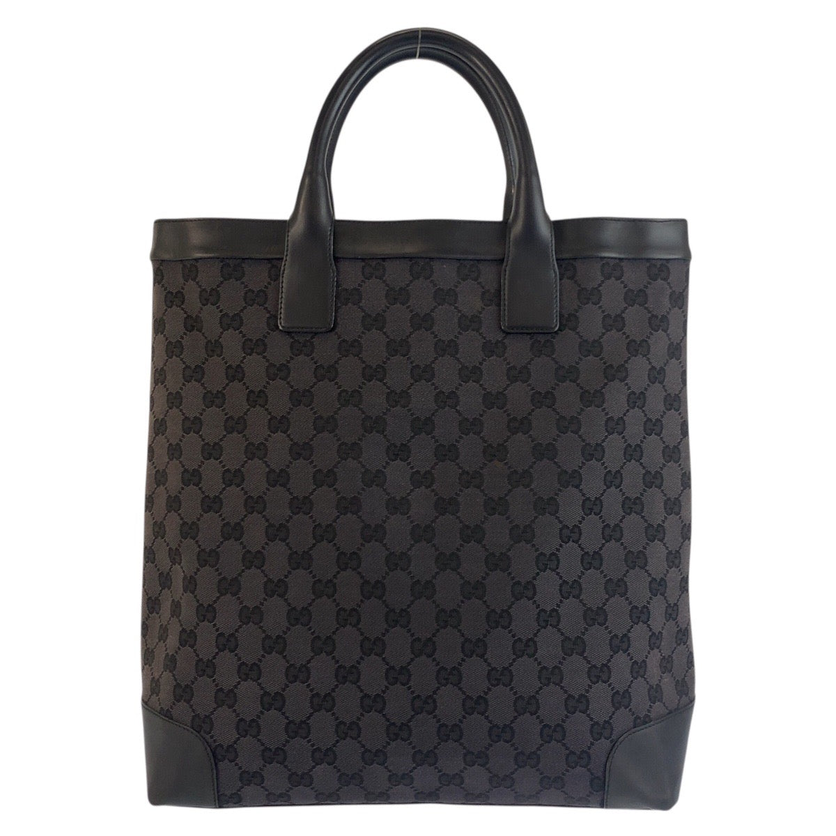 25212
GUCCI グッチ ブラック 黒 GGキャンバス / レザー 002 1121 トートバッグ ハンドバッグ レディース ABP35