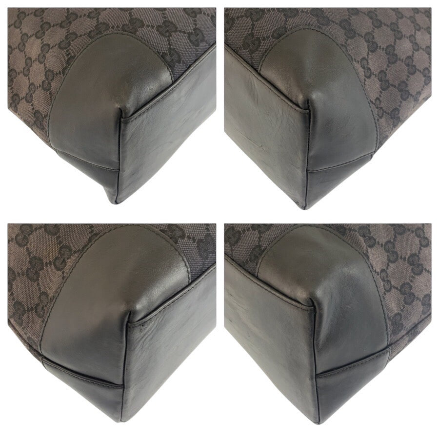 25212
GUCCI グッチ ブラック 黒 GGキャンバス / レザー 002 1121 トートバッグ ハンドバッグ レディース ABP35