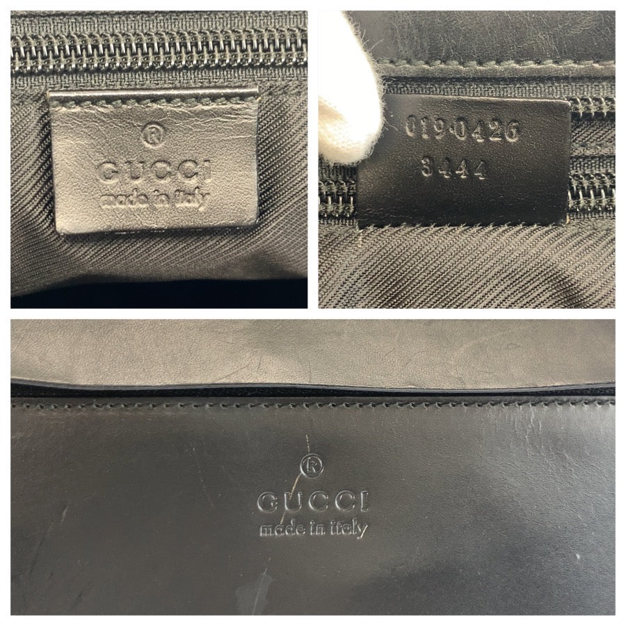 25213
GUCCI グッチ ブラック 黒 GGキャンバス / レザー 019 0426 トートバッグ ショルダーバッグ レディース ABP35