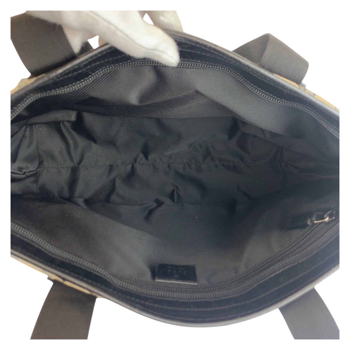 25213
GUCCI グッチ ブラック 黒 GGキャンバス / レザー 019 0426 トートバッグ ショルダーバッグ レディース ABP35