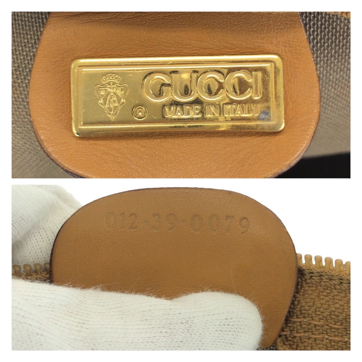 25216
GUCCI グッチ ヴィンテージ オールドグッチ シェリーライン マイクロGG ベージュ ゴールド金具 PVC / レザー 012 39 0079 ボストンバッグ トラベルバッグ メンズ ABP42