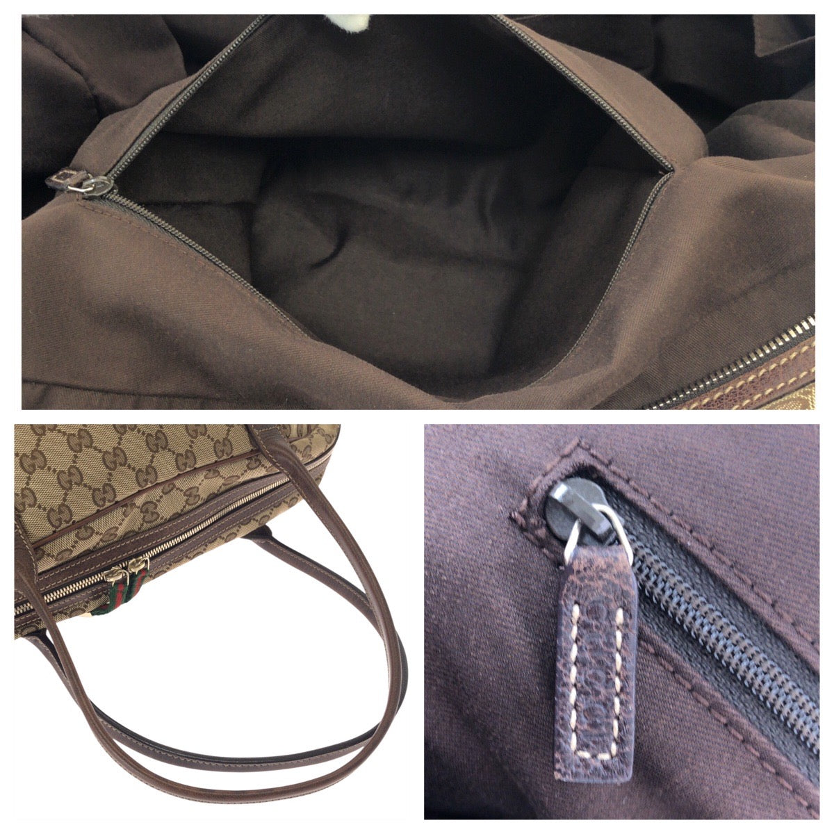 25217
GUCCI グッチ シェリーライン プリンシー ベージュ ブラウン ゴールド金具 GGキャンバス / レザー 162881 トートバッグ ショルダーバッグ レディース ABP44