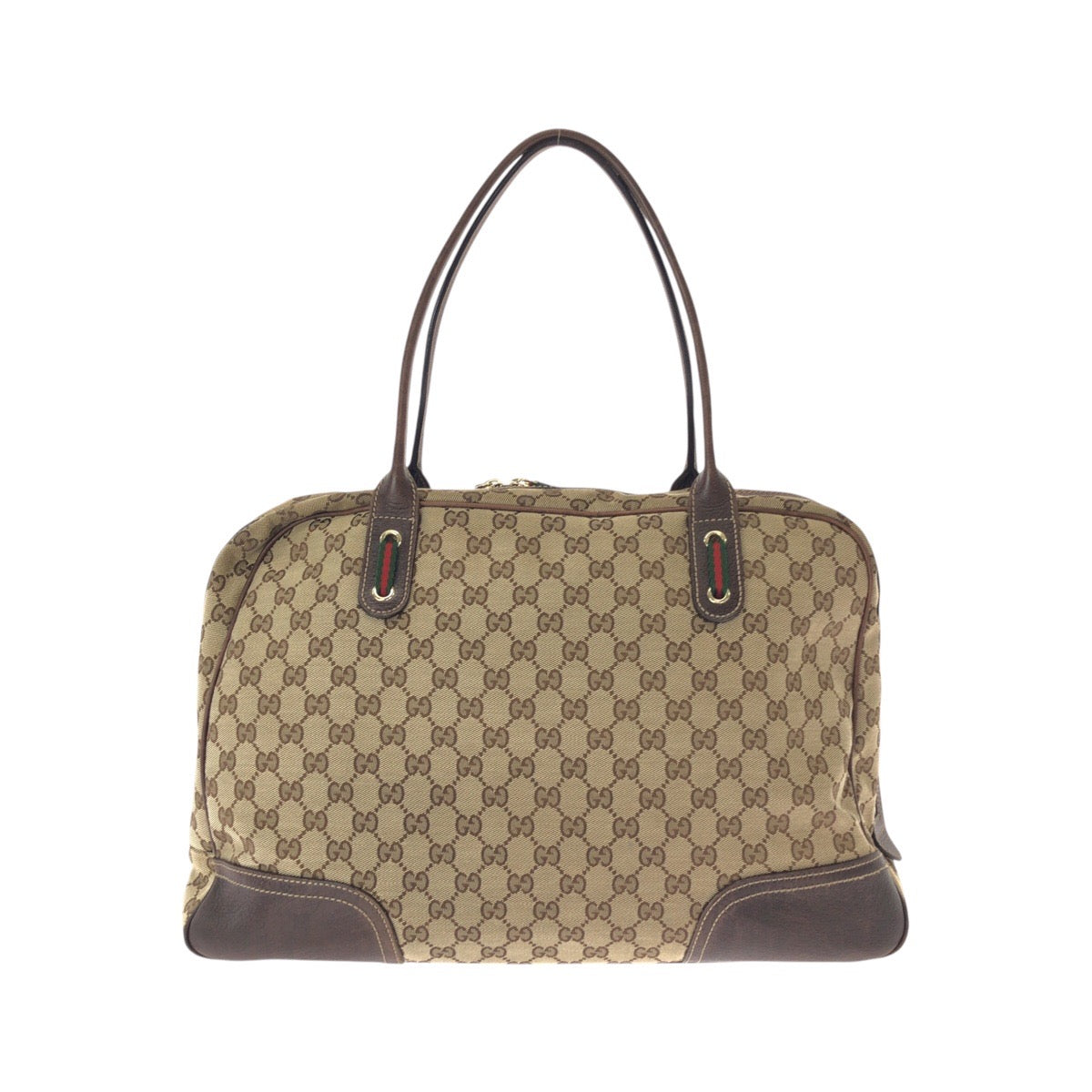 25217
GUCCI グッチ シェリーライン プリンシー ベージュ ブラウン ゴールド金具 GGキャンバス / レザー 162881 トートバッグ ショルダーバッグ レディース ABP44