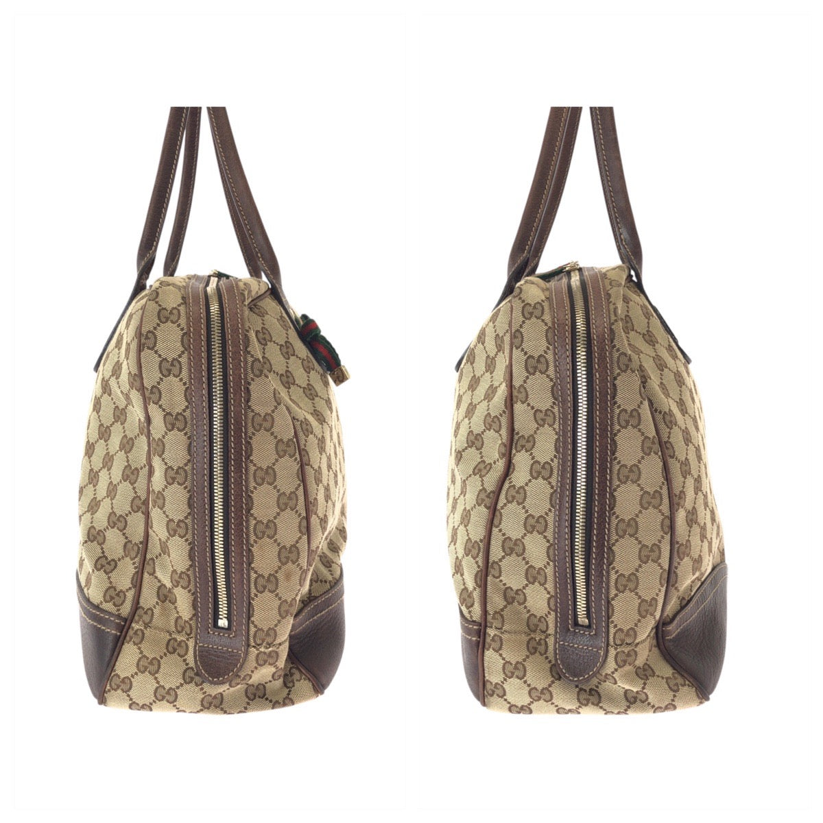 25217
GUCCI グッチ シェリーライン プリンシー ベージュ ブラウン ゴールド金具 GGキャンバス / レザー 162881 トートバッグ ショルダーバッグ レディース ABP44