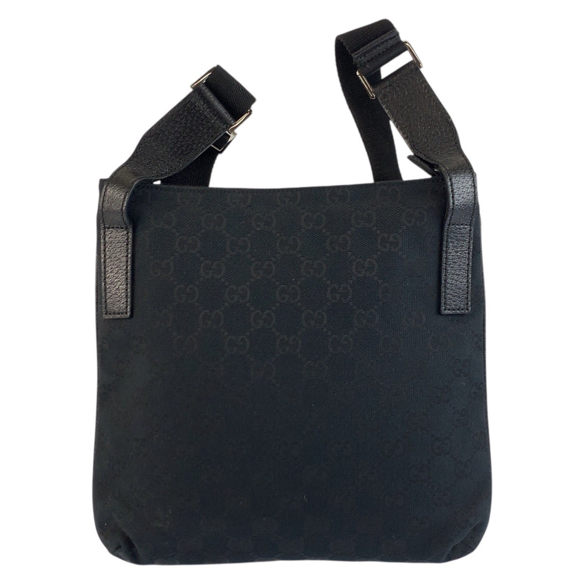 25220
GUCCI グッチ ブラック 黒 GGキャンバス 122798 ショルダーバッグ ポシェット レディース A42
