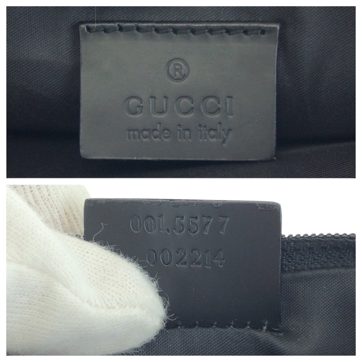 25221
GUCCI グッチ バンブー ブラック 黒 ガンメタ金具 ナイロン / レザー 001 5577 トートバッグ ショルダーバッグ レディース A35