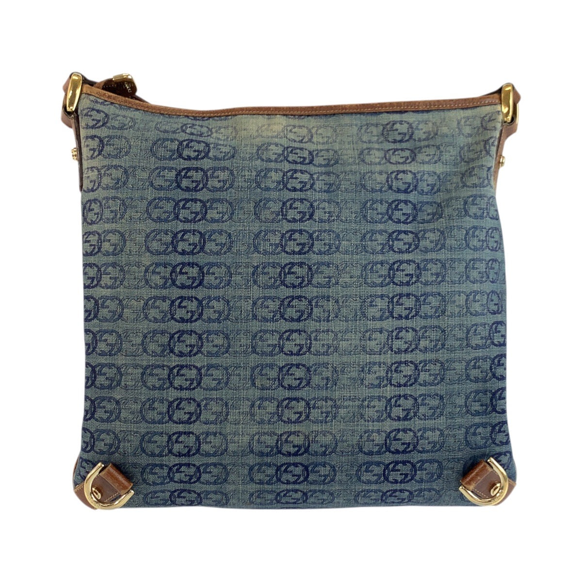 25222
GUCCI グッチ インターロッキング アビー ブルー ブラウン ゴールド金具 キャンバス 131326 ショルダーバッグ メッセンジャーバッグ レディース AB35