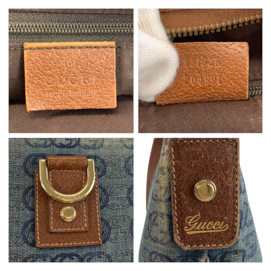25222
GUCCI グッチ インターロッキング アビー ブルー ブラウン ゴールド金具 キャンバス 131326 ショルダーバッグ メッセンジャーバッグ レディース AB35