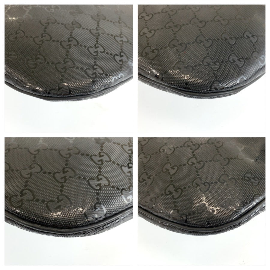 25224
GUCCI グッチ GGインプリメ ブラック 黒 PVC 211110 ボディバッグ ウエストバッグ メンズ AB36