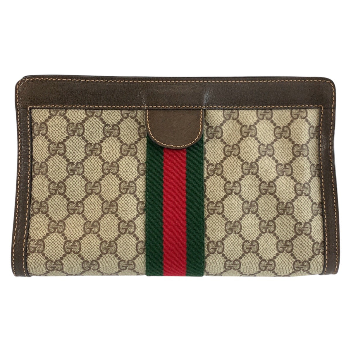 25227
GUCCI グッチ ヴィンテージ シェリーライン ベージュ ブラウン GGスプリームキャンバス / レザー 41 014 2125 28 クラッチバッグ セカンドバッグ レディース ABP28