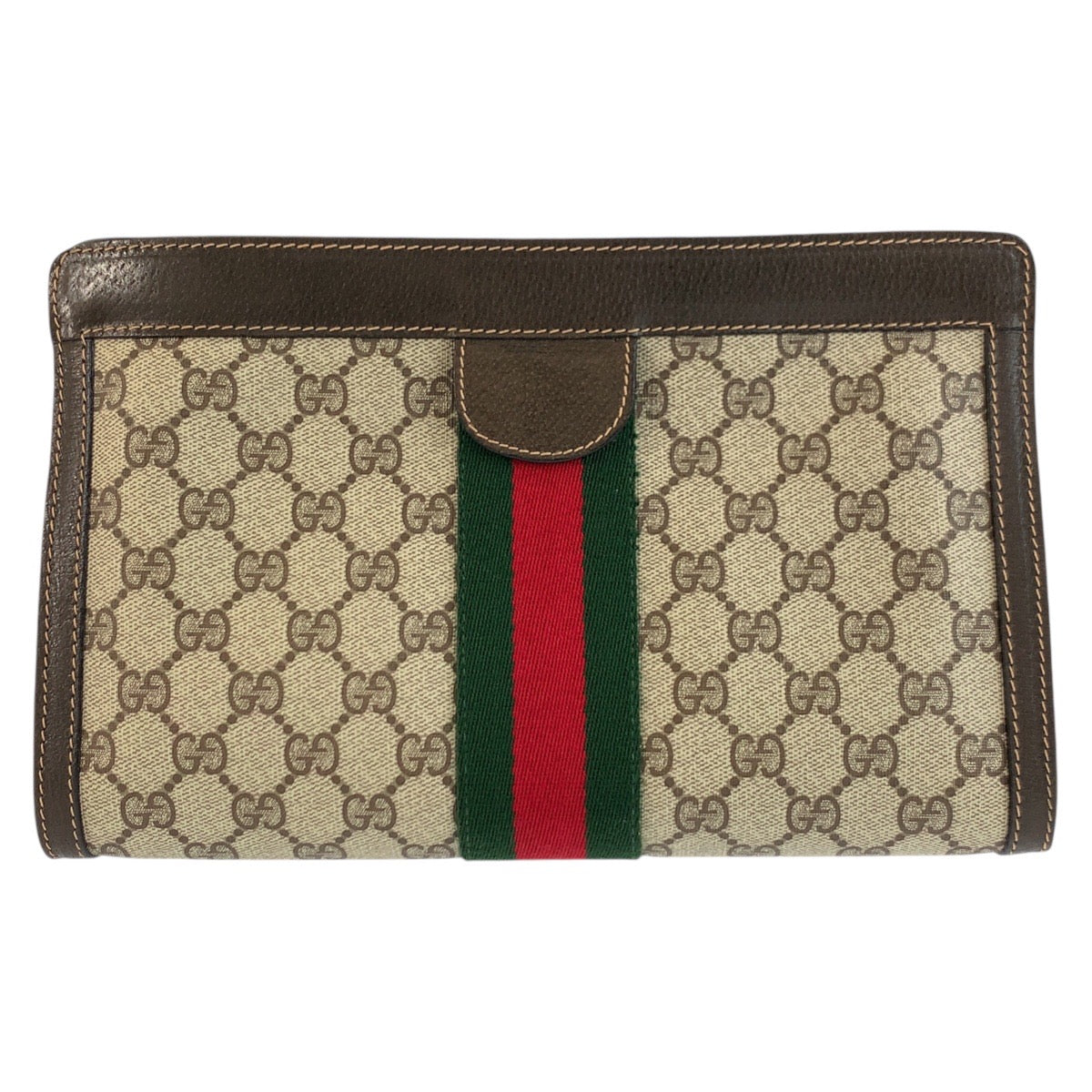 25227
GUCCI グッチ ヴィンテージ シェリーライン ベージュ ブラウン GGスプリームキャンバス / レザー 41 014 2125 28 クラッチバッグ セカンドバッグ レディース ABP28