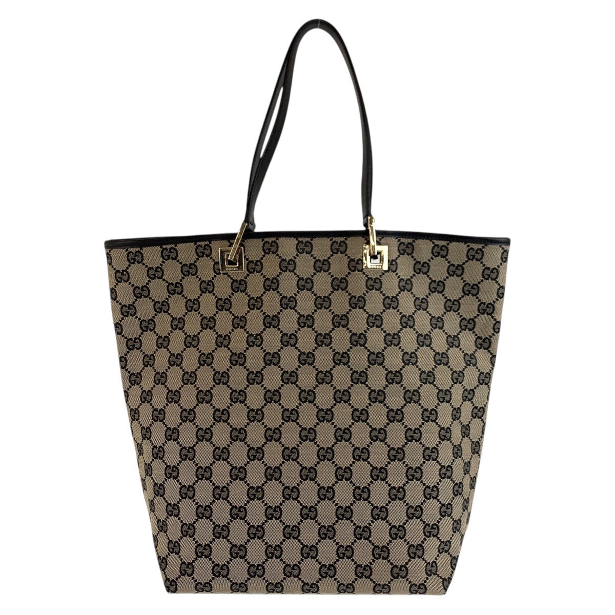25230
GUCCI グッチ ブラック 黒 ゴールド金具 GGキャンバス / レザー 002 1098 トートバッグ ショルダーバッグ レディース A42