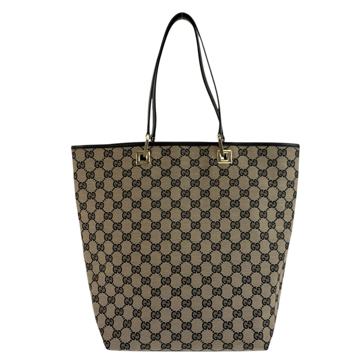 25230
GUCCI グッチ ブラック 黒 ゴールド金具 GGキャンバス / レザー 002 1098 トートバッグ ショルダーバッグ レディース A42