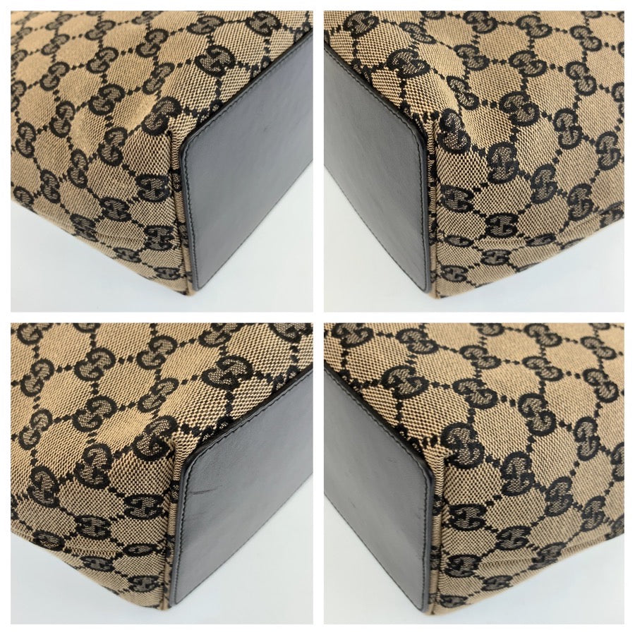 25230
GUCCI グッチ ブラック 黒 ゴールド金具 GGキャンバス / レザー 002 1098 トートバッグ ショルダーバッグ レディース A42