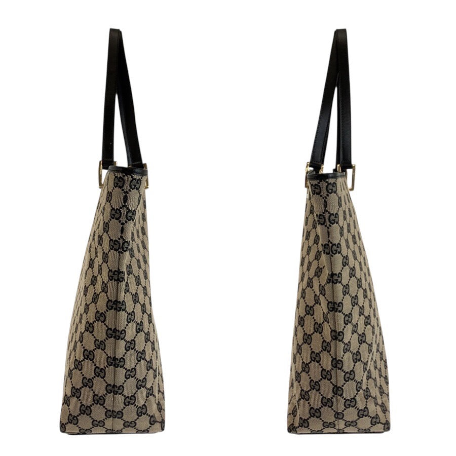 25230
GUCCI グッチ ブラック 黒 ゴールド金具 GGキャンバス / レザー 002 1098 トートバッグ ショルダーバッグ レディース A42