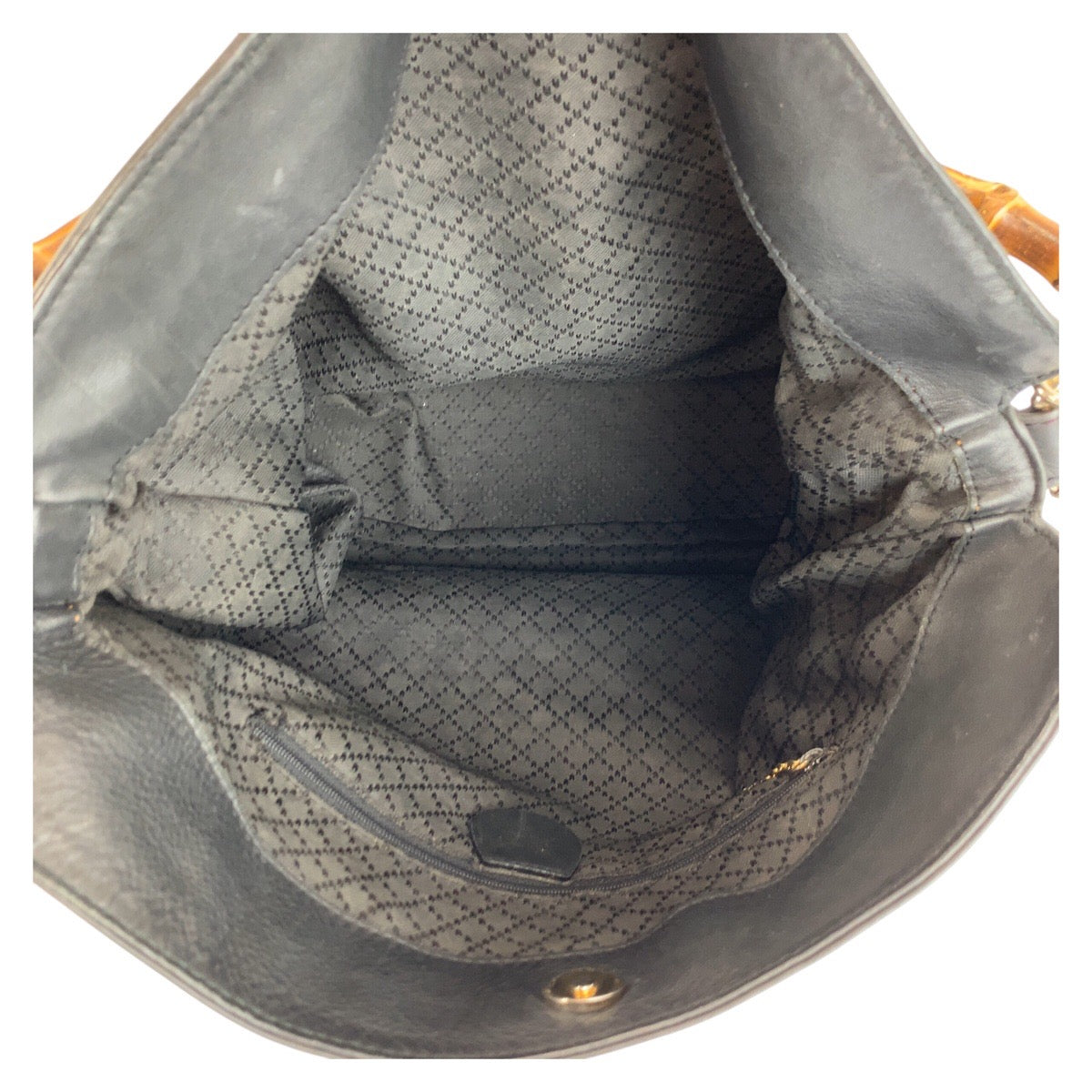 25233
GUCCI グッチ バンブー ブラック 黒 レザー 001 1014 1577 5 ショルダーバッグ レディース AB28