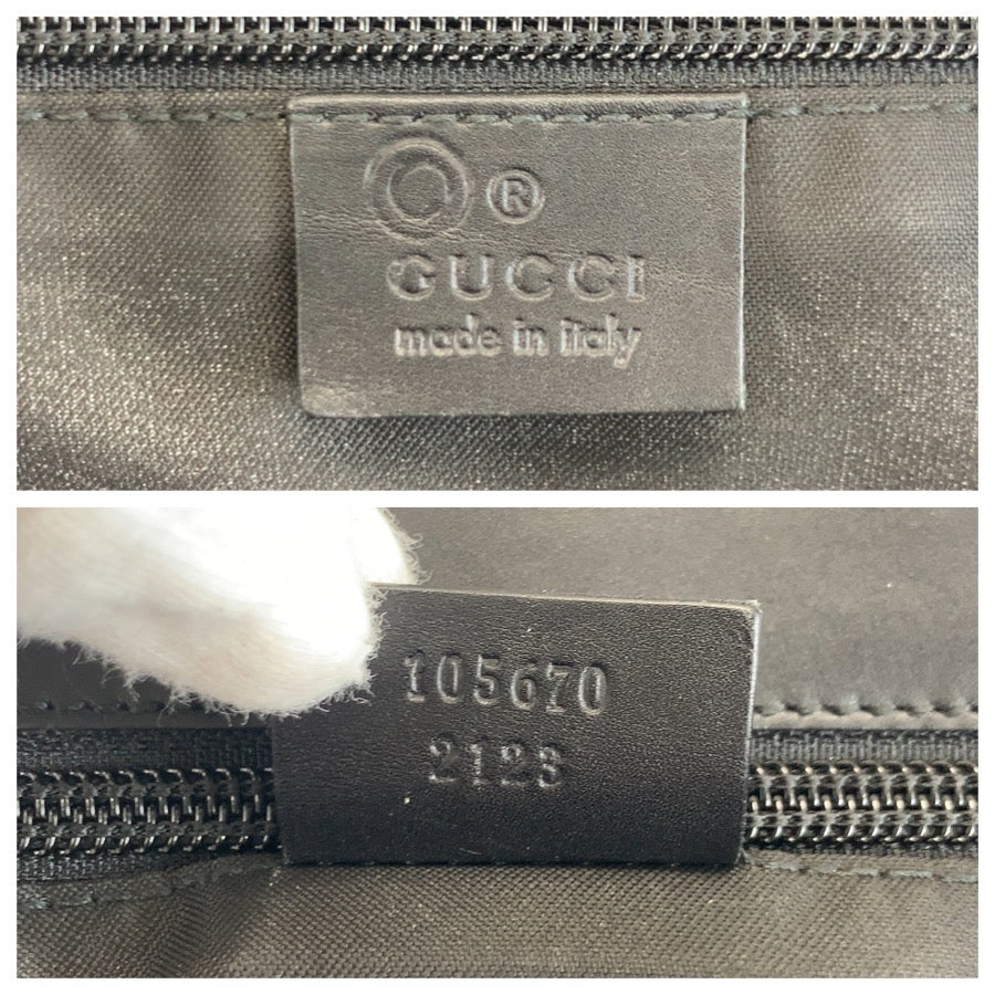 25234
GUCCI グッチ GG柄 ブラック 黒 ナイロン 105670 ボストンバッグ 男女兼用 メンズ ABP