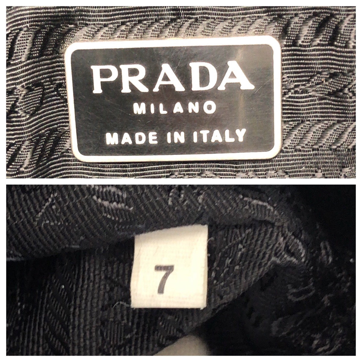 25235
PRADA プラダ ヴィンテージ ブラック 黒 シルバー金具 エナメル トートバッグ ショルダーバッグ レディース AB28