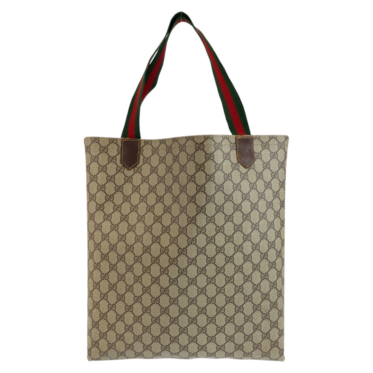 25236
GUCCI グッチ シェリーライン ベージュ ブラウン GGスプリームキャンバス トートバッグ ハンドバッグ レディース AB21
