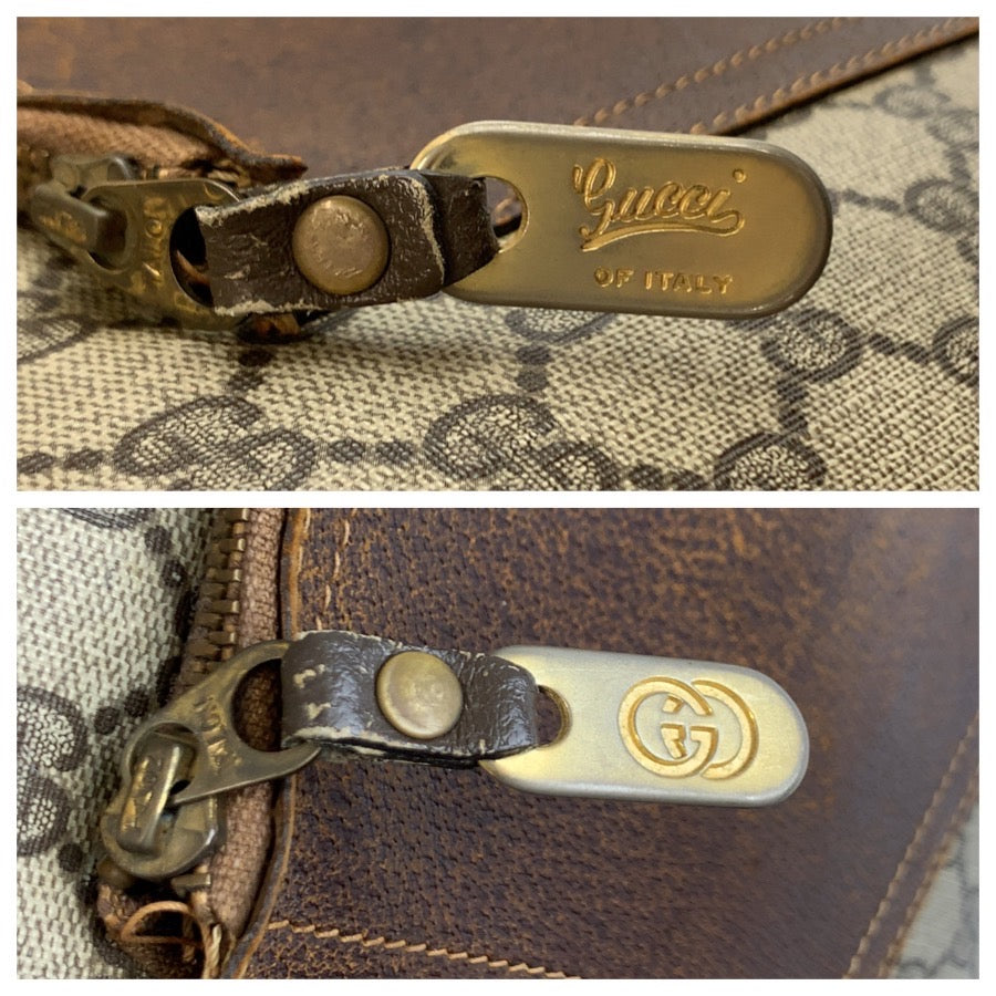 25236
GUCCI グッチ シェリーライン ベージュ ブラウン GGスプリームキャンバス トートバッグ ハンドバッグ レディース AB21