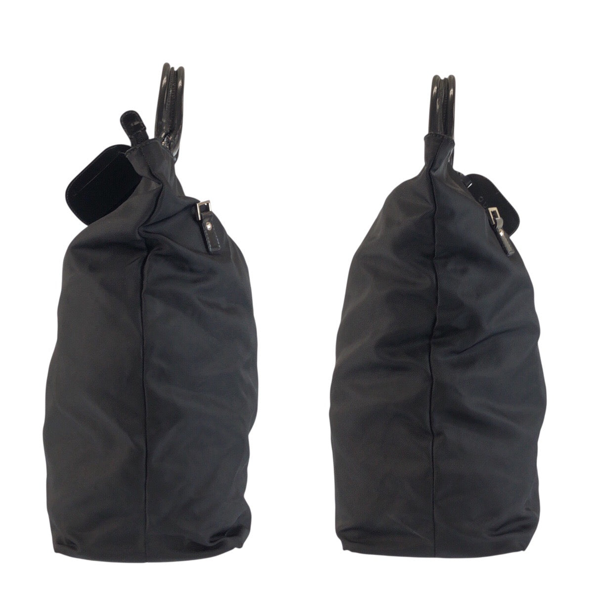 25237
GUCCI グッチ ブラック 黒 シルバー金具 ナイロン 019 2020 0282 08 トートバッグ ハンドバッグ レディース ABP35