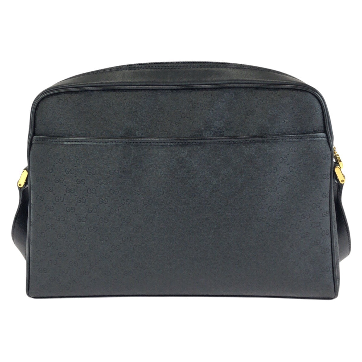 25239
GUCCI グッチ ヴィンテージ オールドグッチ マイクロGG ブラック 黒 ゴールド金具 PVC / レザー 001 33 1053 ショルダーバッグ メッセンジャーバッグ レディース ABP40
