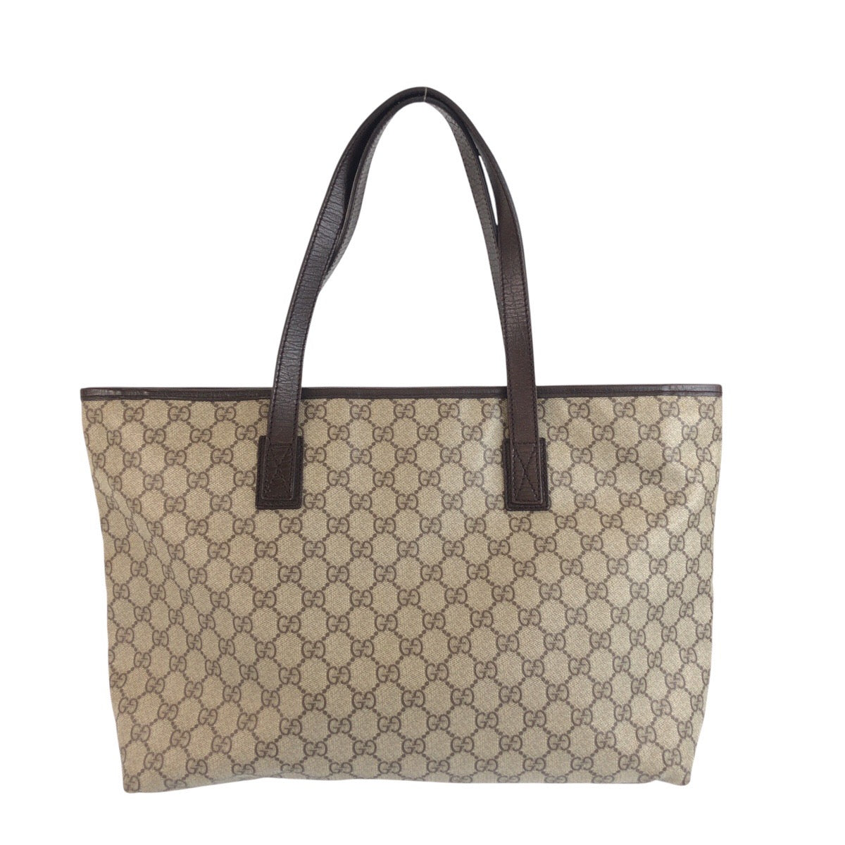 25240
GUCCI グッチ ベージュ ブラウン シルバー金具 GGスプリームキャンバス / レザー 181084 トートバッグ ショルダーバッグ レディース ABP56