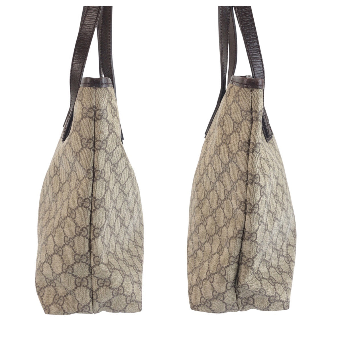 25240
GUCCI グッチ ベージュ ブラウン シルバー金具 GGスプリームキャンバス / レザー 181084 トートバッグ ショルダーバッグ レディース ABP56