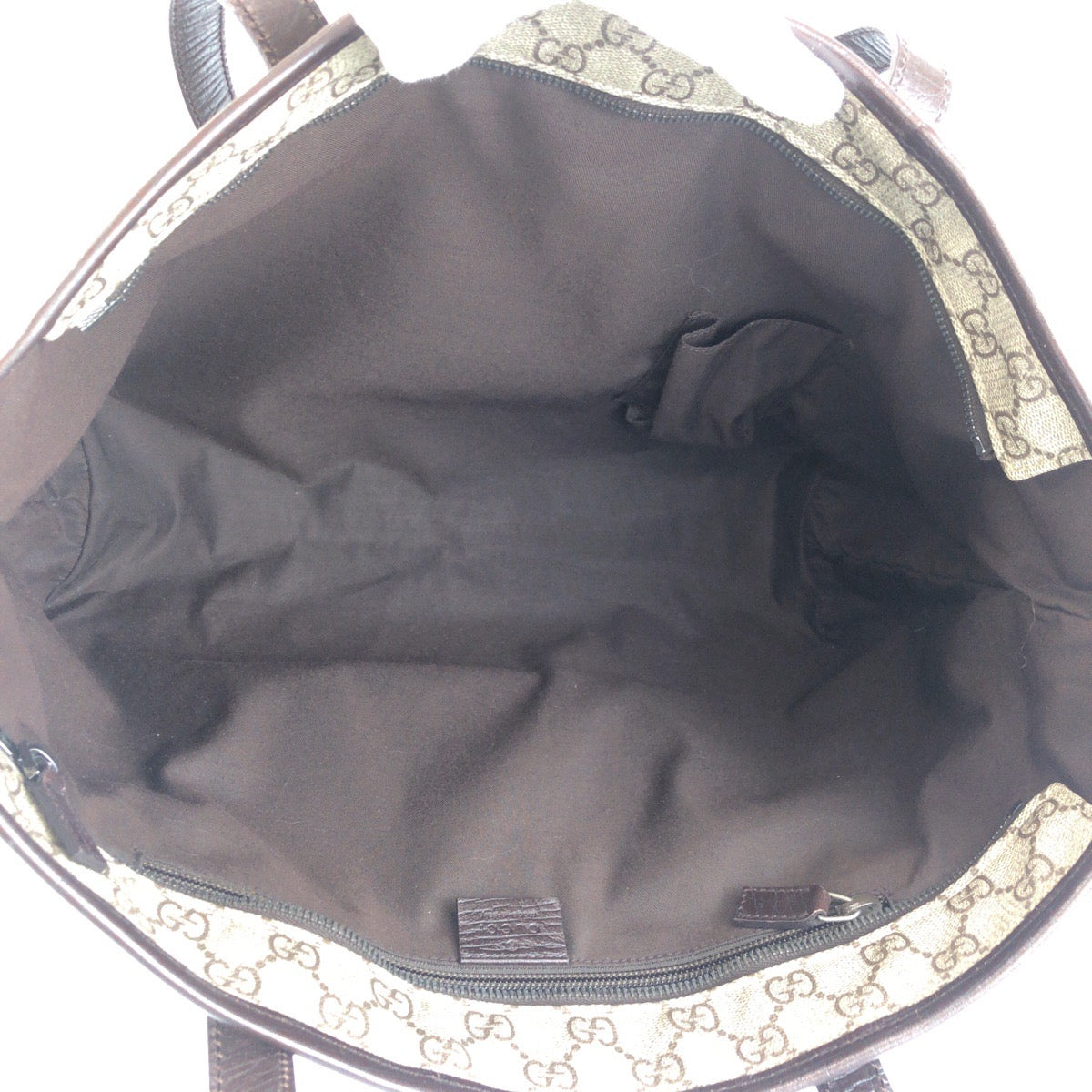 25240
GUCCI グッチ ベージュ ブラウン シルバー金具 GGスプリームキャンバス / レザー 181084 トートバッグ ショルダーバッグ レディース ABP56